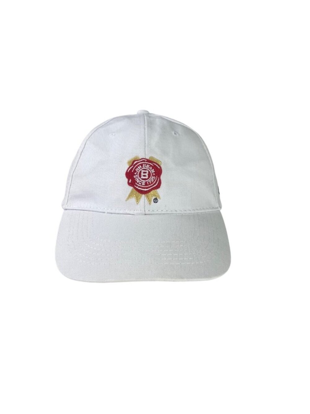 Jim Beam Adjustable Baseball Cap Embroidered Logo White